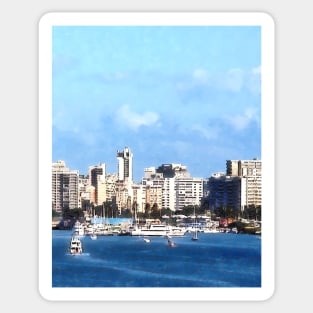 Caribbean - San Juan Skyline Sticker